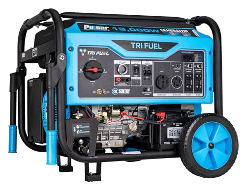 13,000-Watt Tri Fuel Portable Generator with Remote Start L884482
