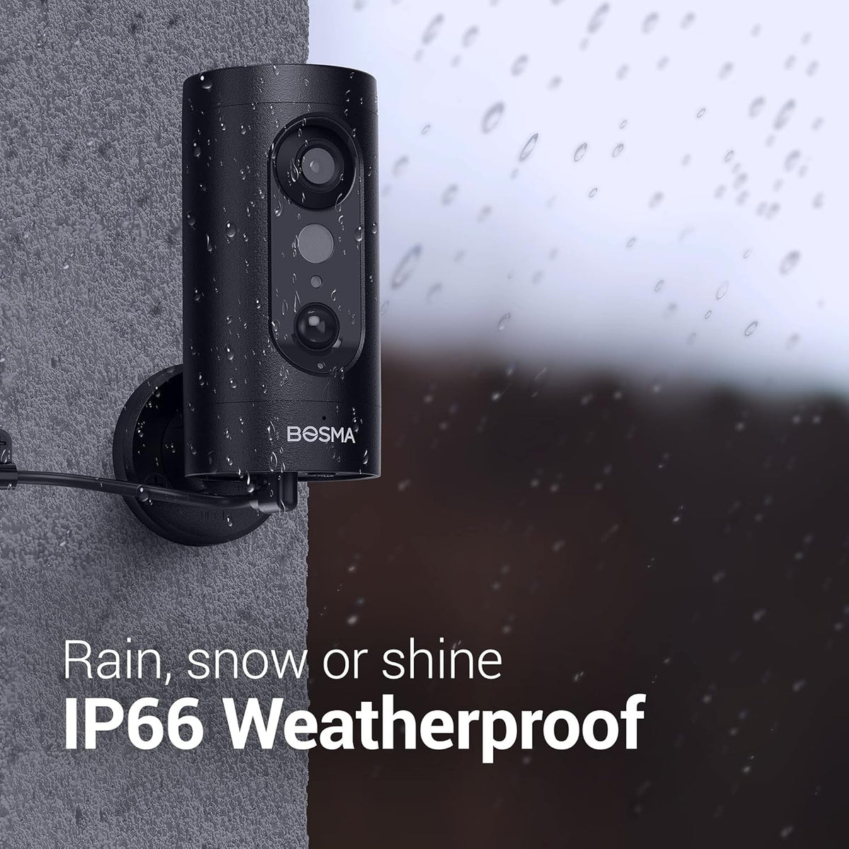 HD WiFi Indoor/Outdoor Security Camera with Color Night Vision C265