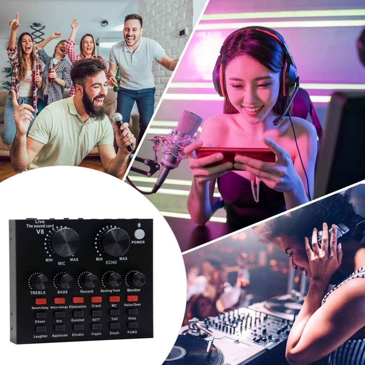 Podcast Microphone Bundle with Sound Card Q4359