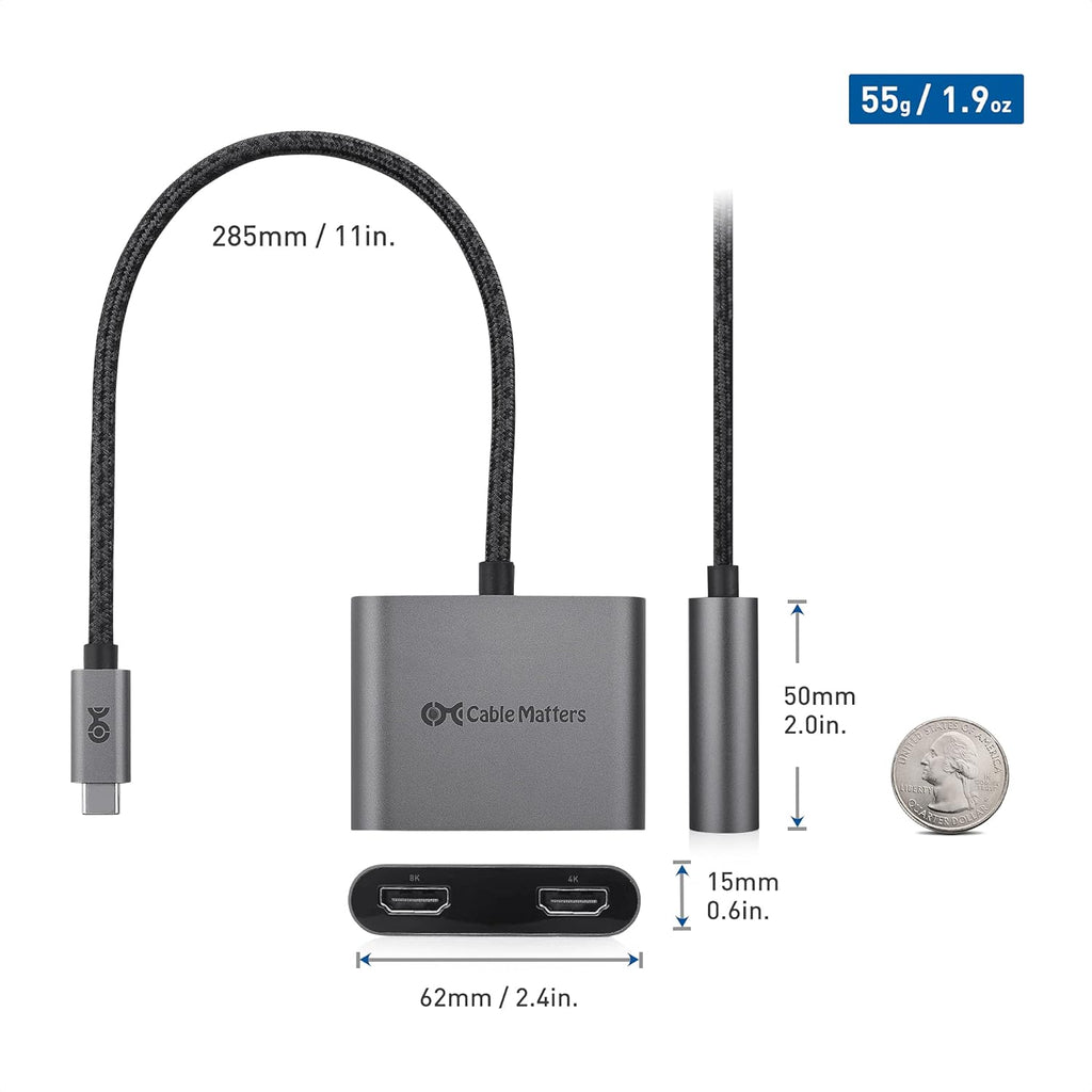 USB-C to HDMI Adapter in Gray W77304