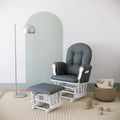 White Glider and Ottoman J159