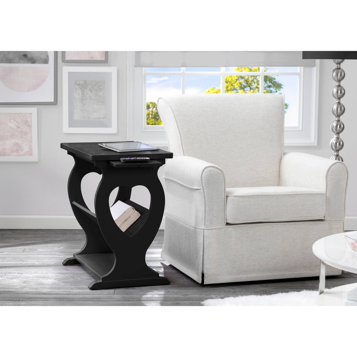 Grey End Table T5072