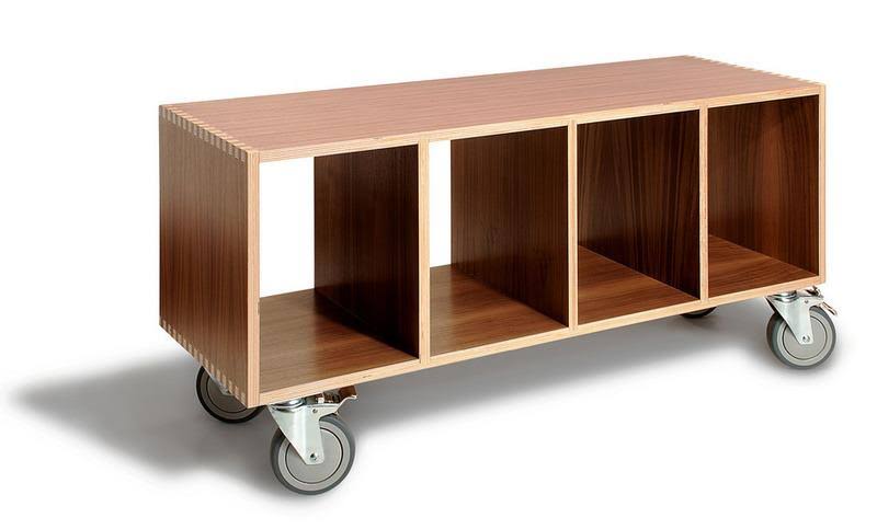 Walnut Cube Unit Bookcase U3110