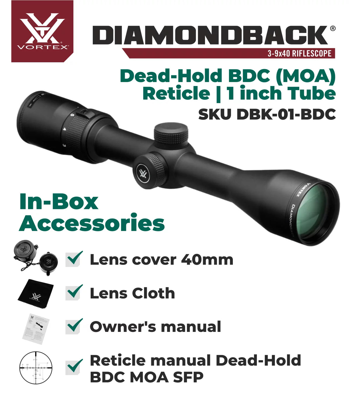 3-9x 40 SFP Riflescope K259948