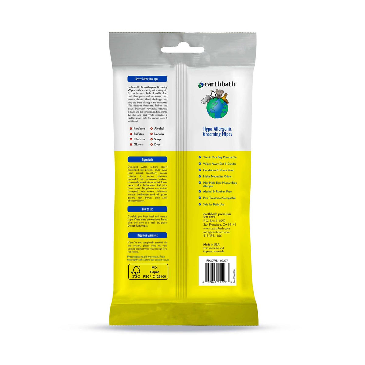 Hypo Allergenic Grooming Wipes F5097