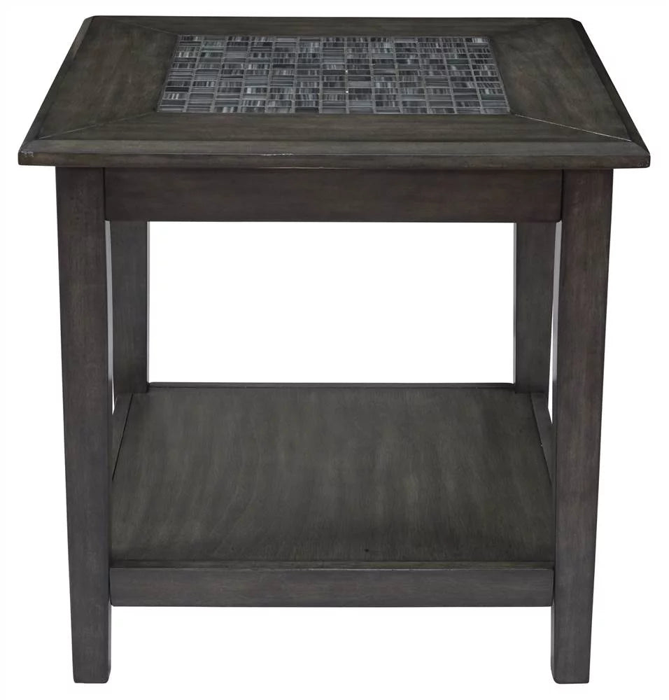 End Table with Mosaic Tile Inlay R20857