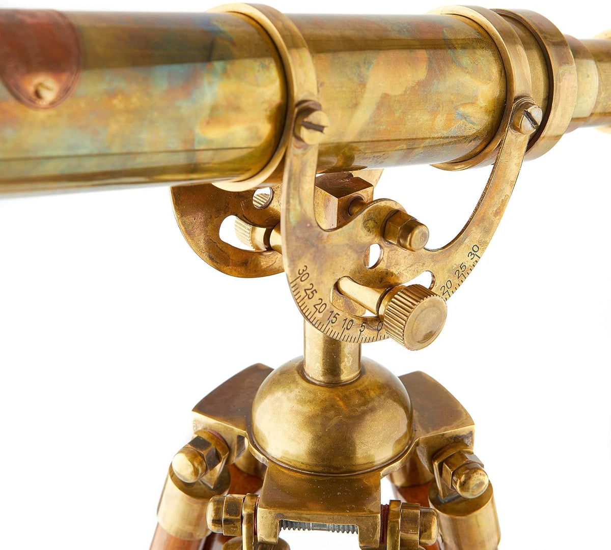 Handcrafted 27 inches Tall Nickel Plated Brass Nautical Telescope H54501