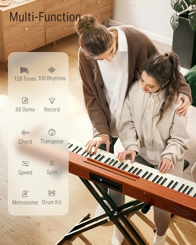 88 Key Digital Piano with Stand, Sustain Pedal N49853