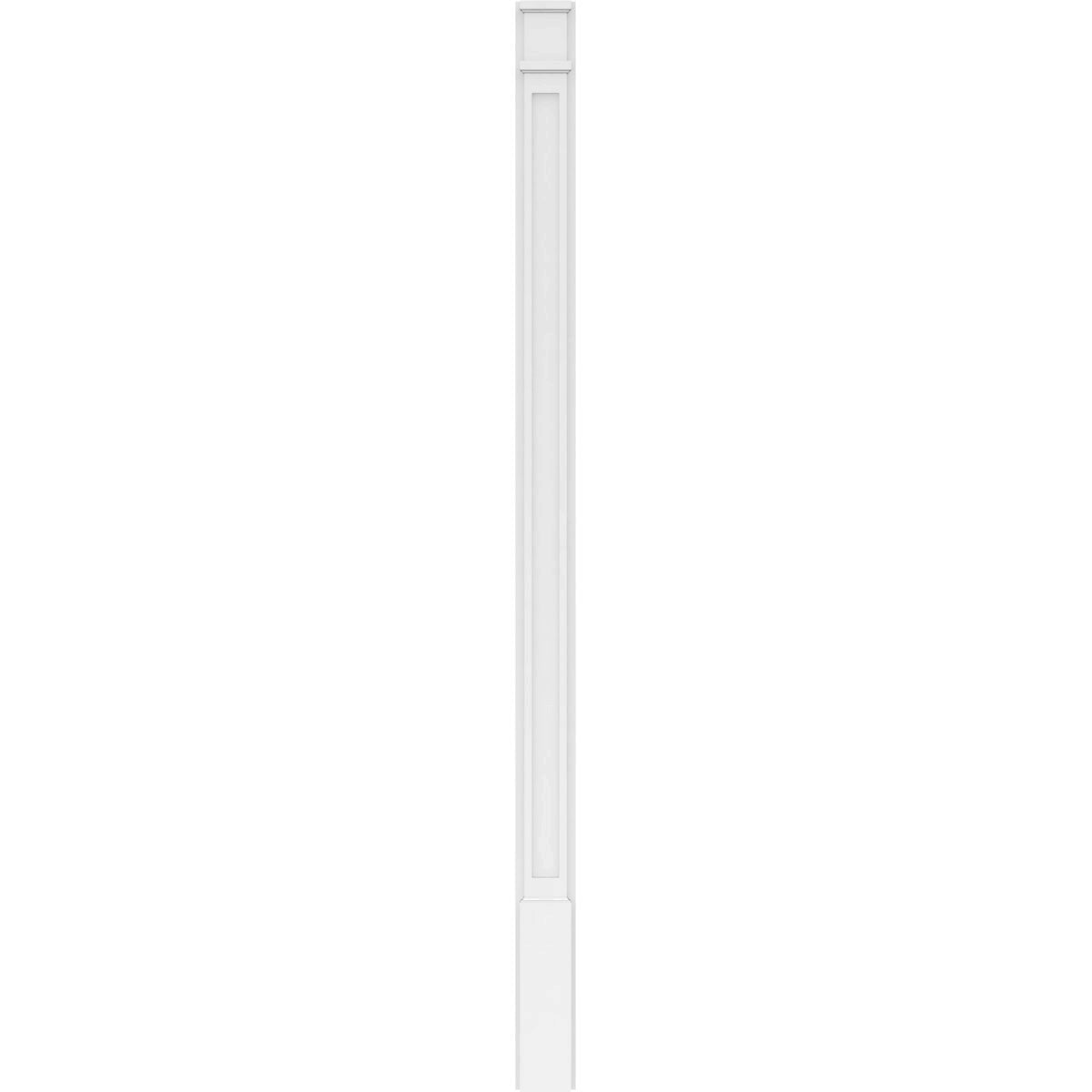 PVC Pilaster with Decorative Capital & Base (Pair) Z786756