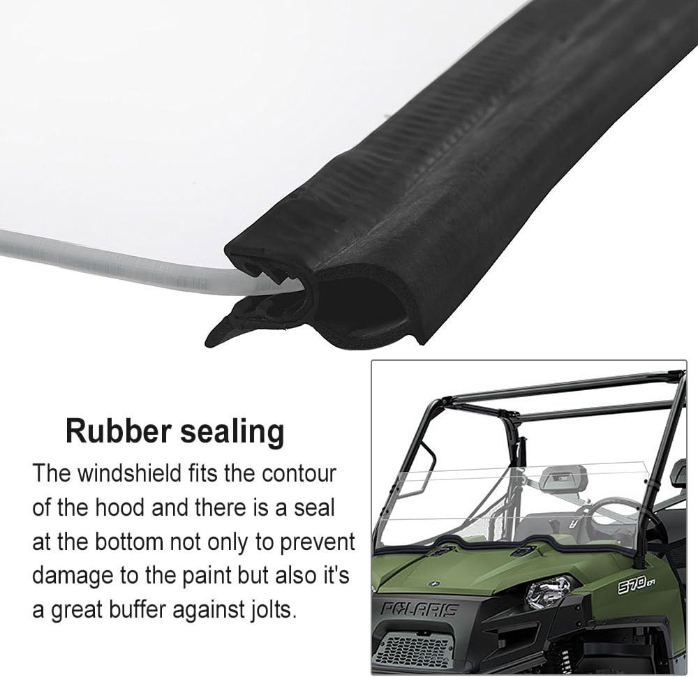 Half Windshield for Polaris Ranger Midsize 400, Ranger 570, RZR 1000 XP, RZR 900 XP B5389