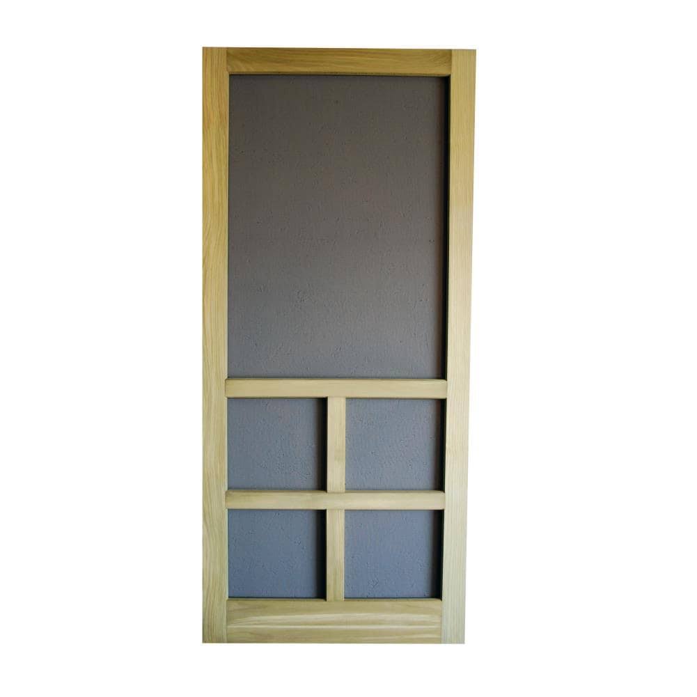 Wood Frame Hinged Screen Door C56645