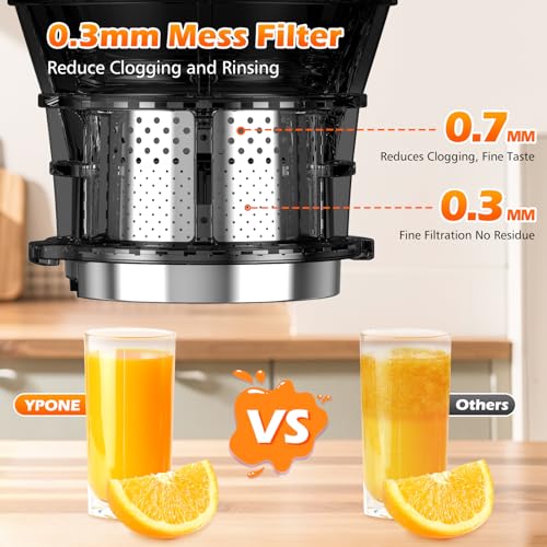 Cold Press Slow Masticating Juicer with 5.8" Feed Chute G625616