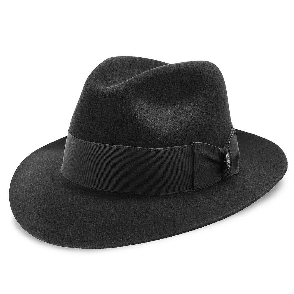 Caribou Fur Felt Fedora Hat V4794