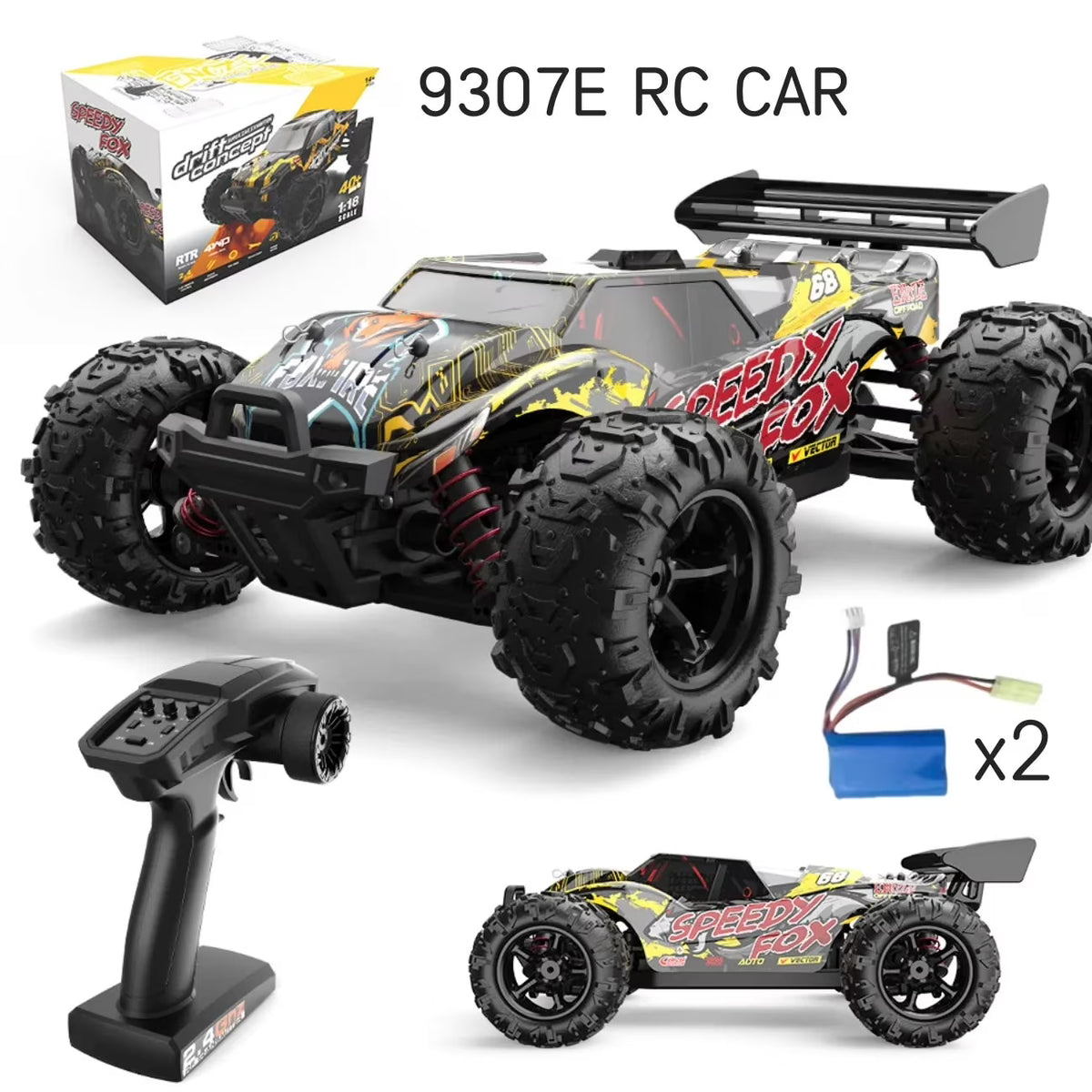 Yellow 1:18 RC Truck 4WD 40km/h Q344742