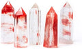 Cherry Quartz Point Red 3 LB Single Point Healing Crystal Tower Q767021