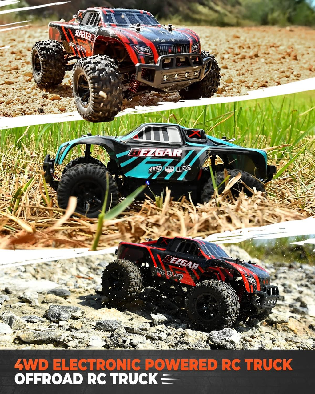 4WD 2.4GHz High Speed Remote Control Off Road RC Monster Car with 2 Rechargeable Batteries R480