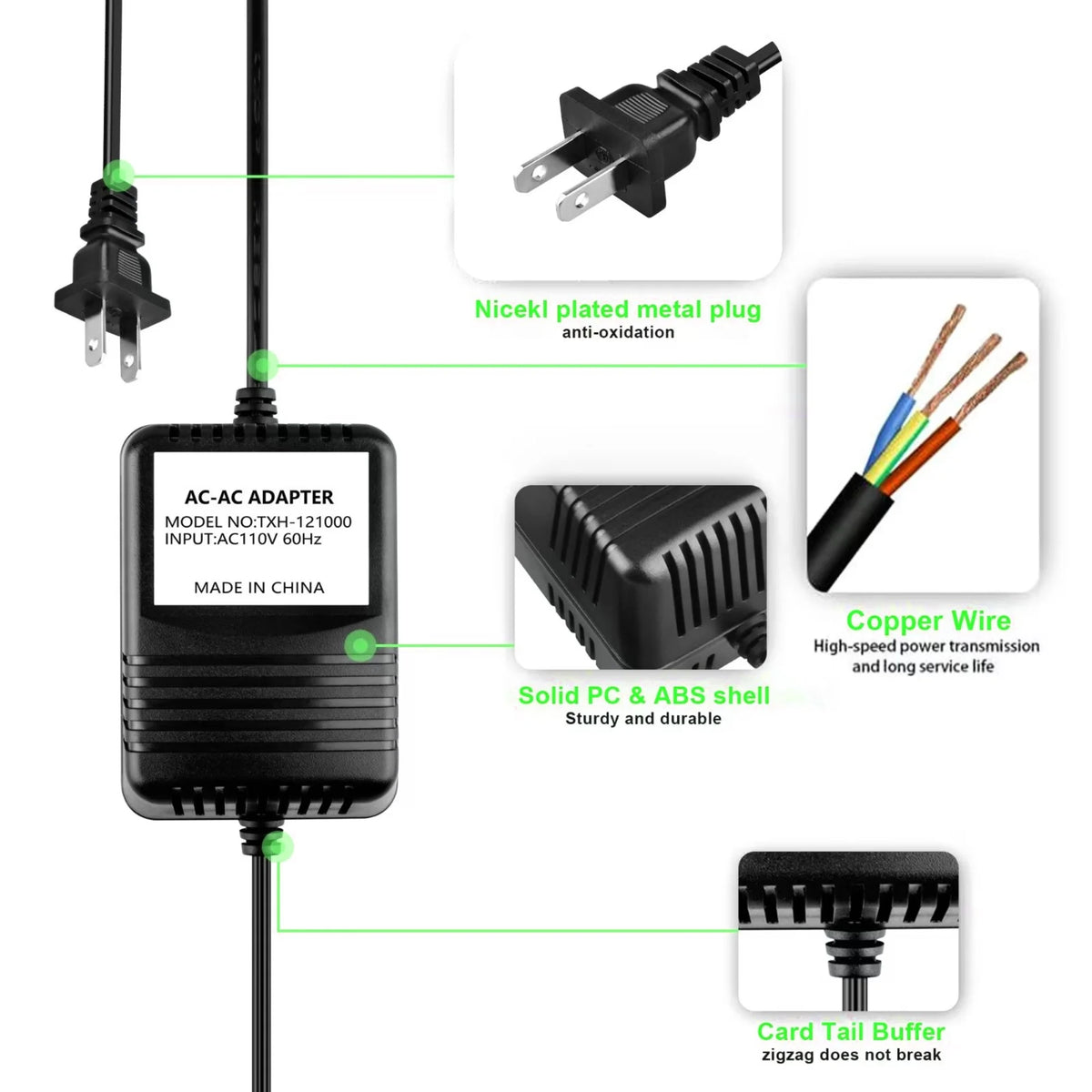 9V 2A AC Adapter D609