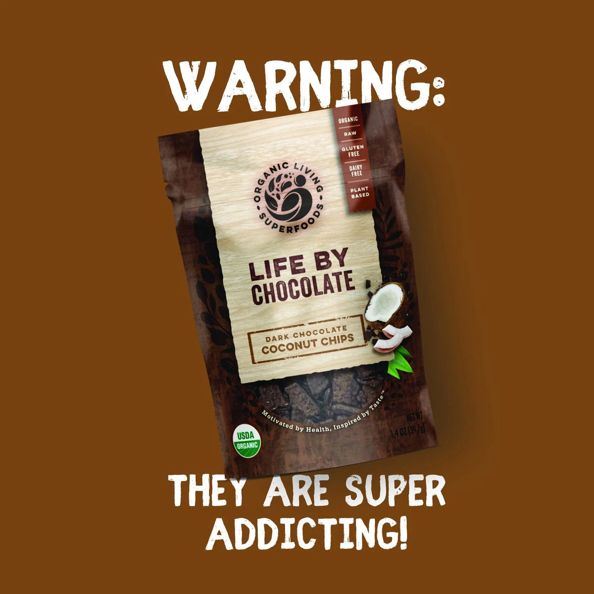 Organic Dark Chocolate Covered Coconut Chunks 1.4oz R84940