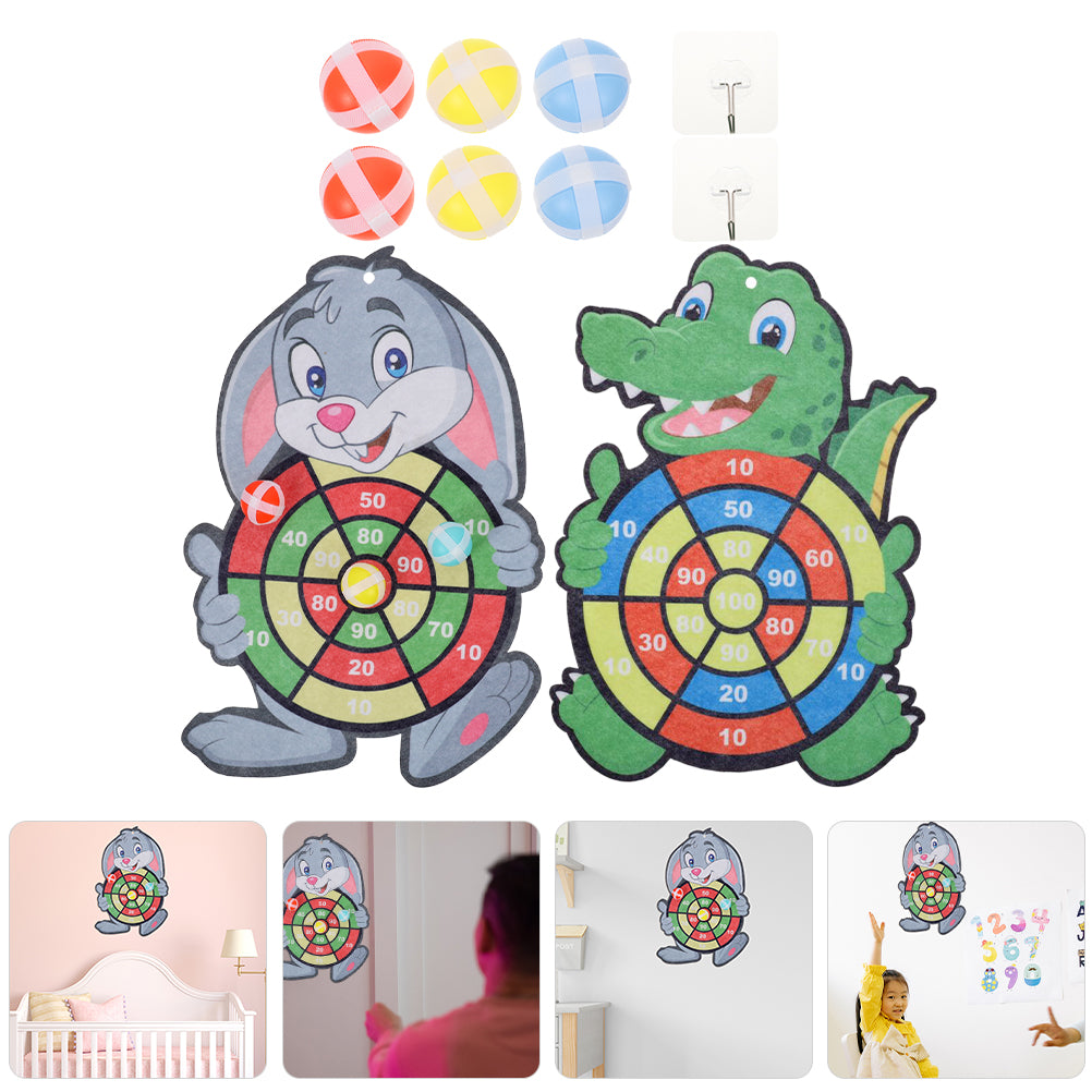 2 Sets Dart Board Game with Sticky Balls C8120