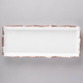Tuscan Scalloped Melamine Rectangular Display Tray - 6/Pack R985701