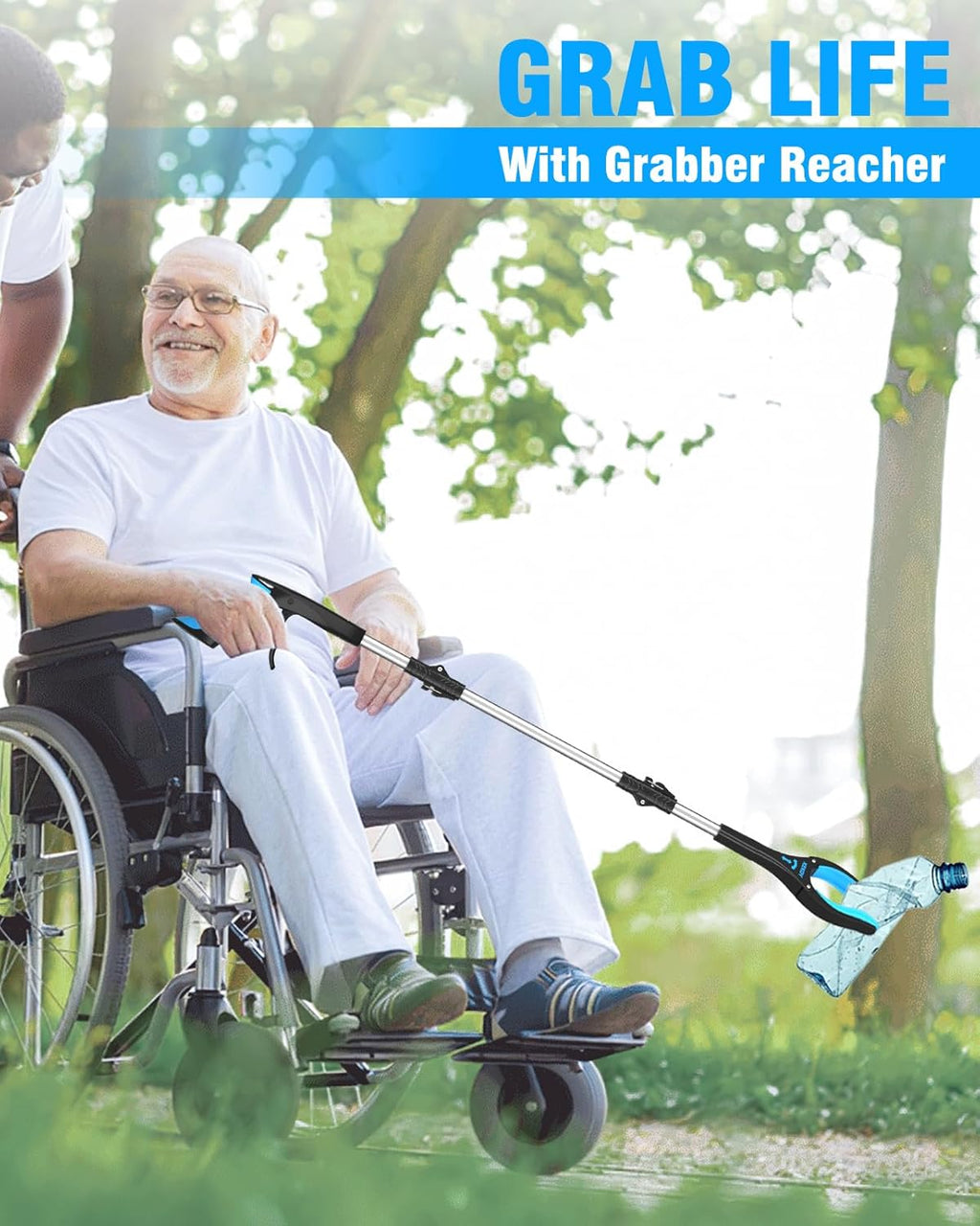36" & 40" Foldable Grabber with Anti-Slip Rotating Jaw and Magnet H921310