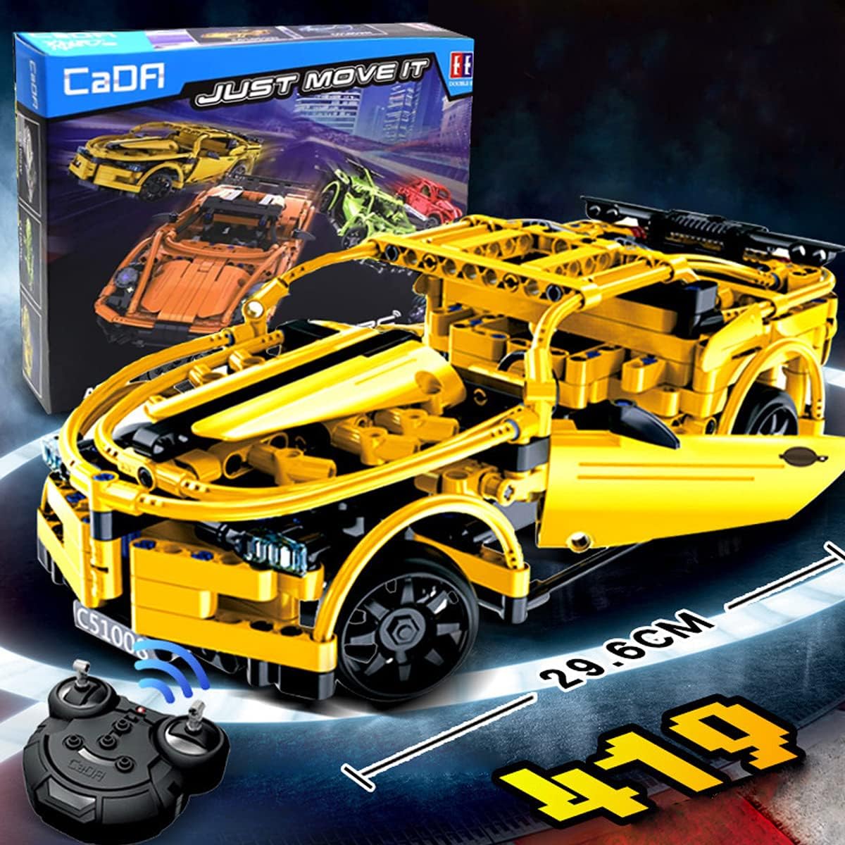 Kids STEM Building RC Car, 421pcs F182262