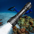 D550 Dive Light 1000 Lumens Scuba Diving Flashlight 3 Modes IP68 Waterproof Underwater Torch I6736