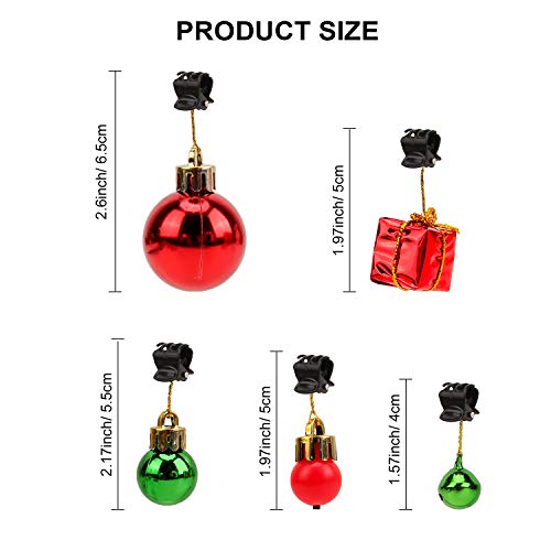 20pcs Christmas Light Up Beard Ornaments Y359