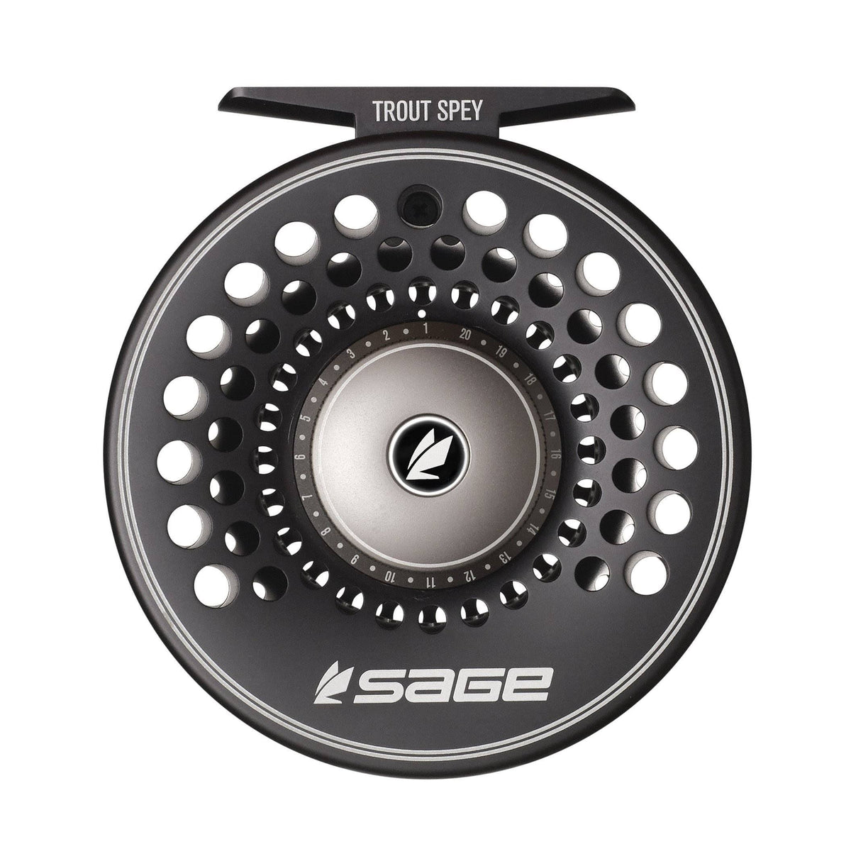 Sage Trout Spey Fly Reel - 3/4/5 - Stealth/Silver Z287954