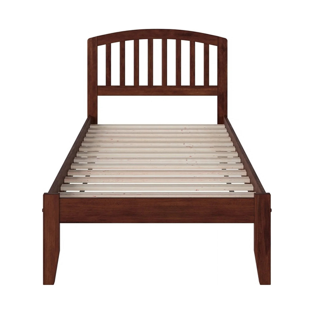 Solid Wood Twin XL Spindle Platform Bed with USB R445