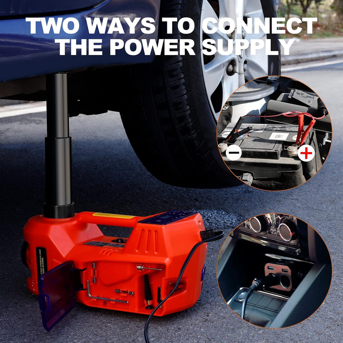 5 Ton Electric Hydraulic Car Jack with Touch Screen W12432