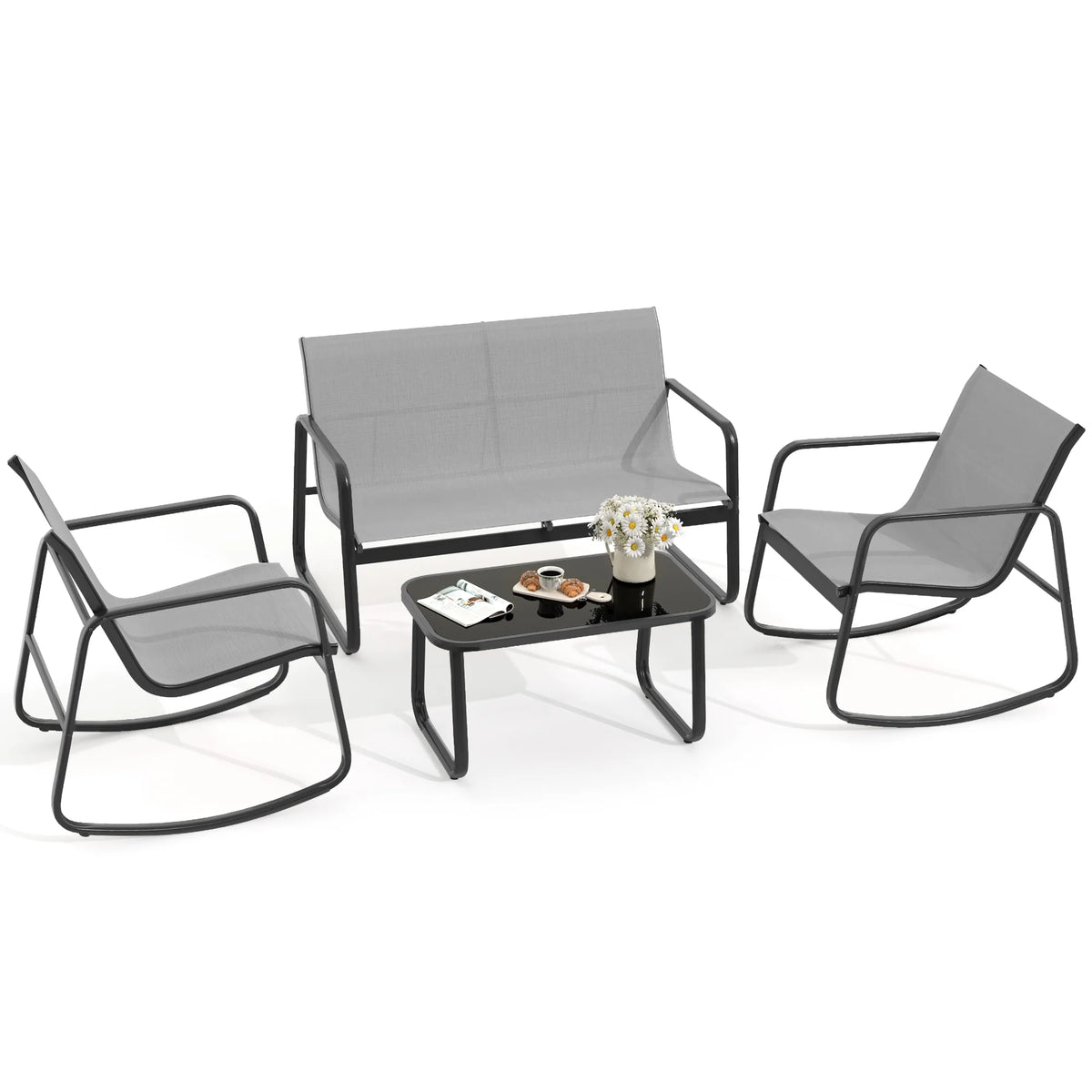 4-Piece Outdoor Patio Bistro Furniture Set G402817
