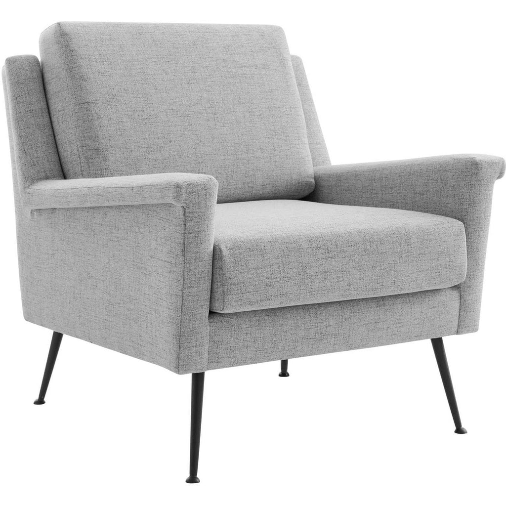 Fabric Armchair Black Gray U1009