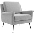 Fabric Armchair Black Gray U1009