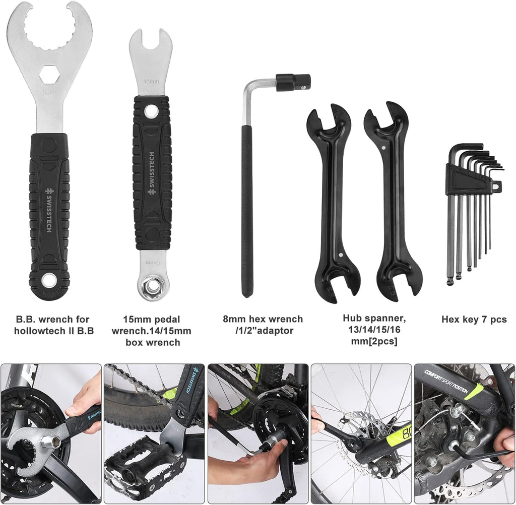 30 Piece Bike Repair Tool Kit with Storage Case D441