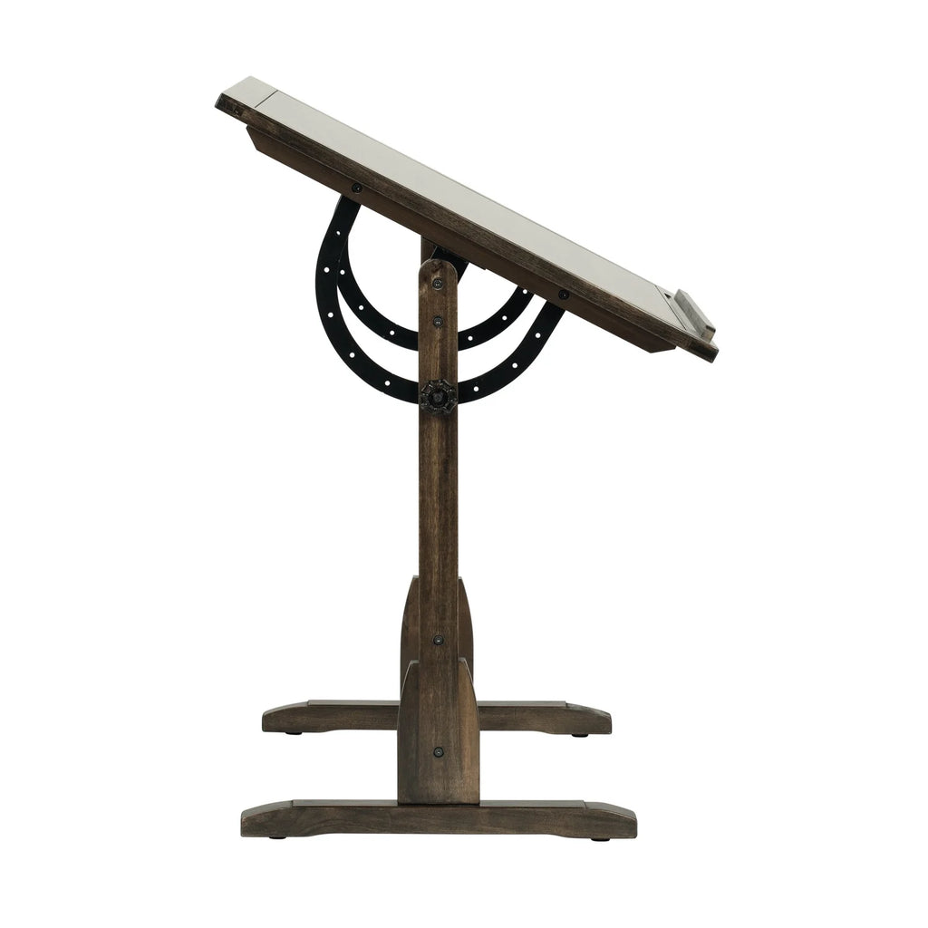 Solid Wood Drawing Table with 42" x 30" Adjustable Tilting Top U5886