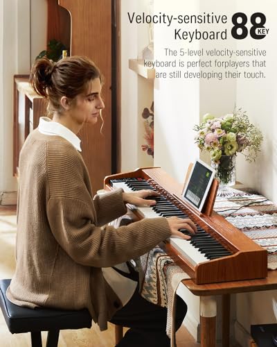 88 Key Digital Piano with Stand, Sustain Pedal N49853