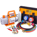 Professional Vacuum Pump & Manifold Gauge Set S9214