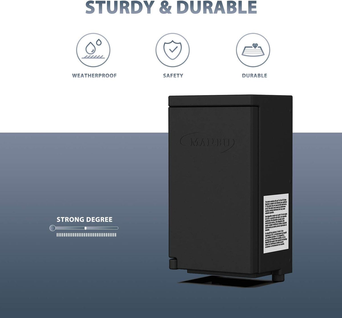45 Watt Low Voltage Outdoor Transformer with Digital Timer D394