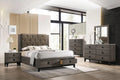 Gray Oak 5PCS King Bedroom Set T418951