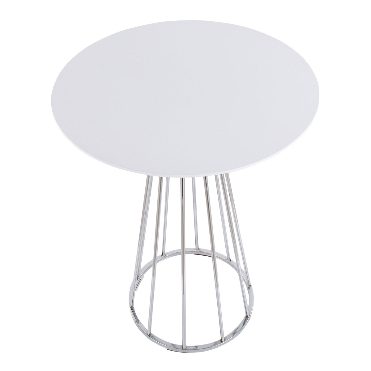 Black Wood Chrome Counter Height Table N925