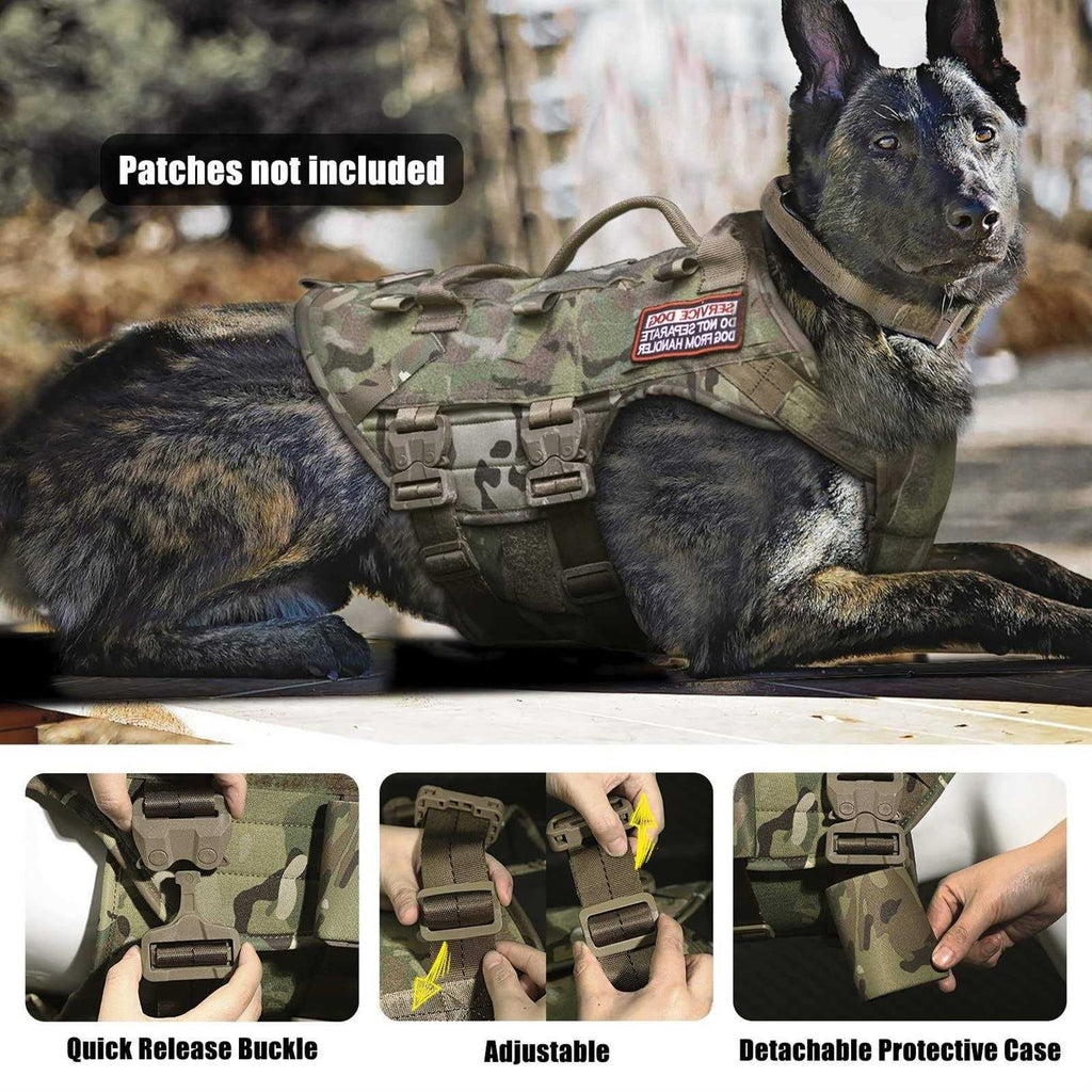 Adjustable Padded Tactical Dog Harness R941497