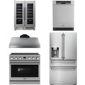 36 Electric Range, Range Hood, Refrigerator, Dishwasher and Wine Cooler Q36146