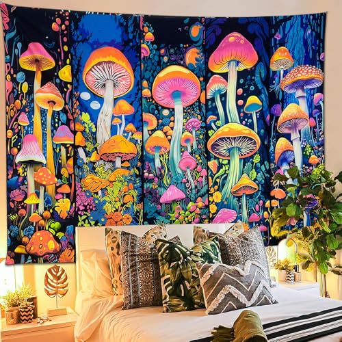 Blacklight UV Reactive Glow in The Dark Tapestry 70" x 90" A608180