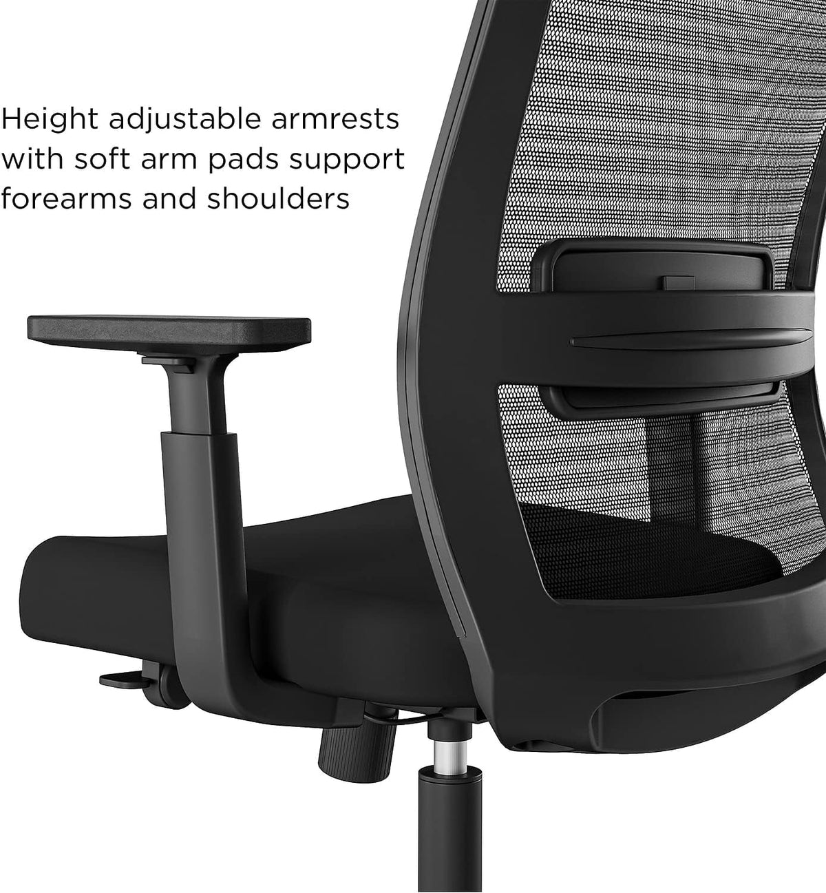 Black Fabric Mesh Swivel Task Chair, 2/Pack Y67904