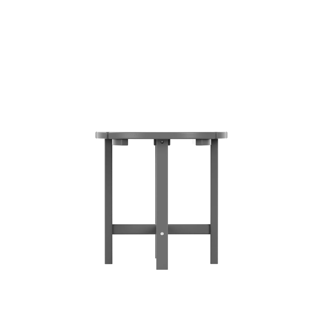 18" Round Plastic Outdoor Patio Side Table L7869