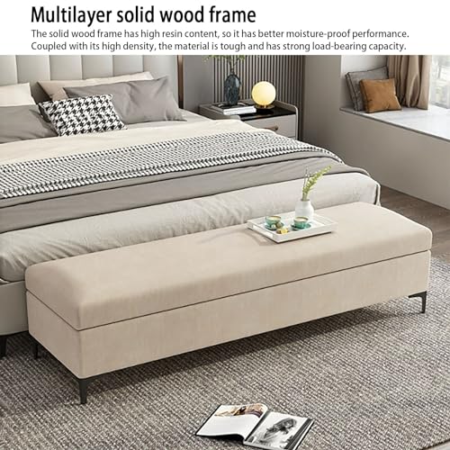 Upholstered Wooden Storage Bench O803310