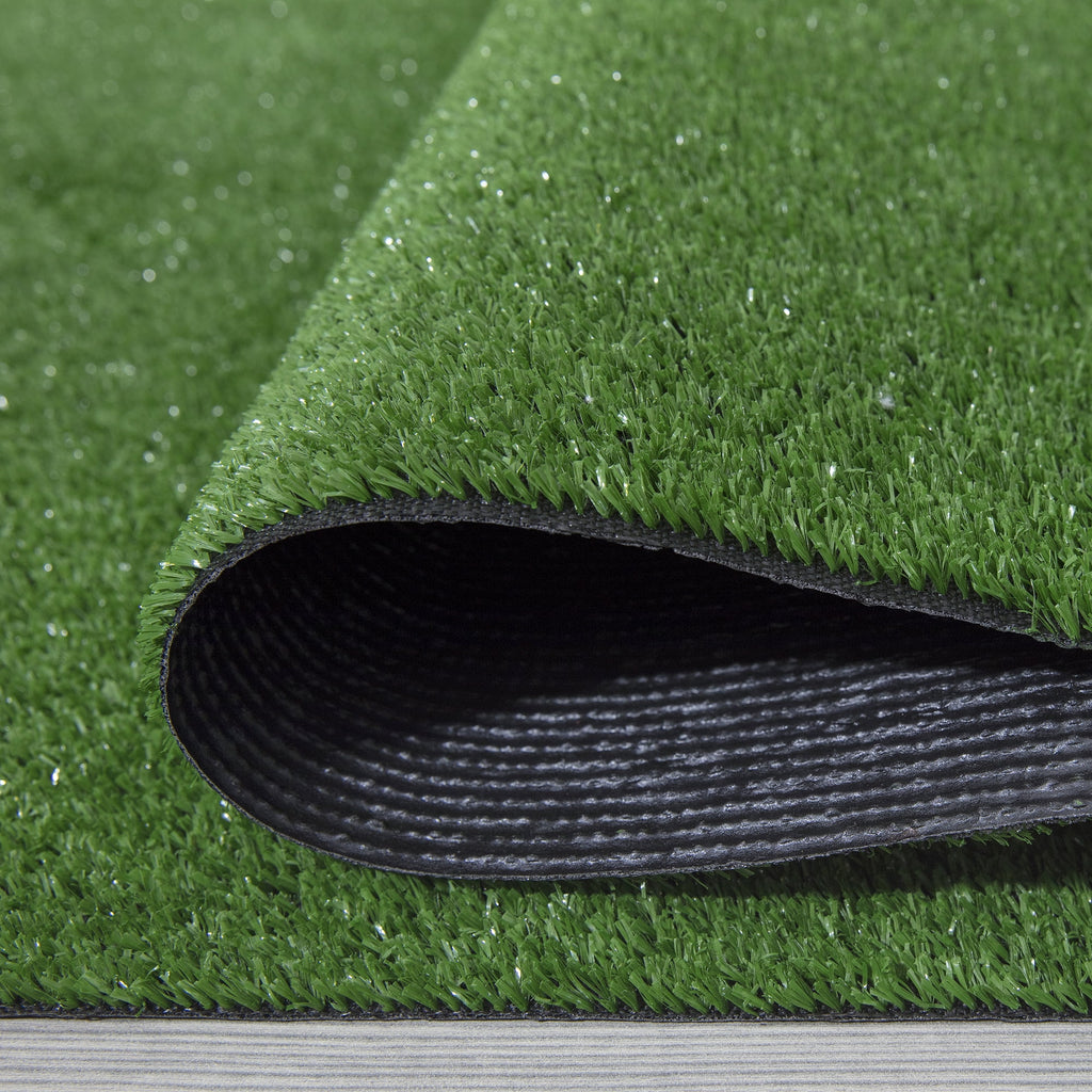Waterproof 5'3" x 8'2" Green Artificial Grass Rug Y9287
