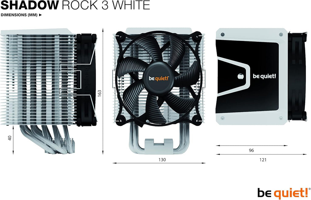 White CPU Cooler with 120mm PWM Fan V295