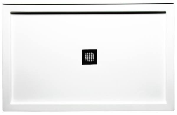 42 x 34 inch Triple Threshold Shower Base with Square Drain U643417